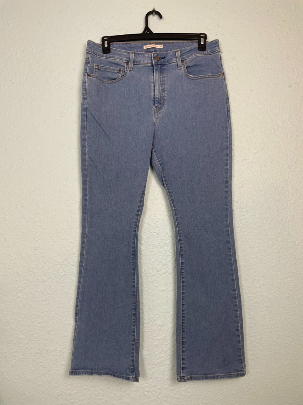 Levi's 725 High Rise Boot Cut Jeans Women's W33(34) L32(33.5) Blue Flare Leg 197